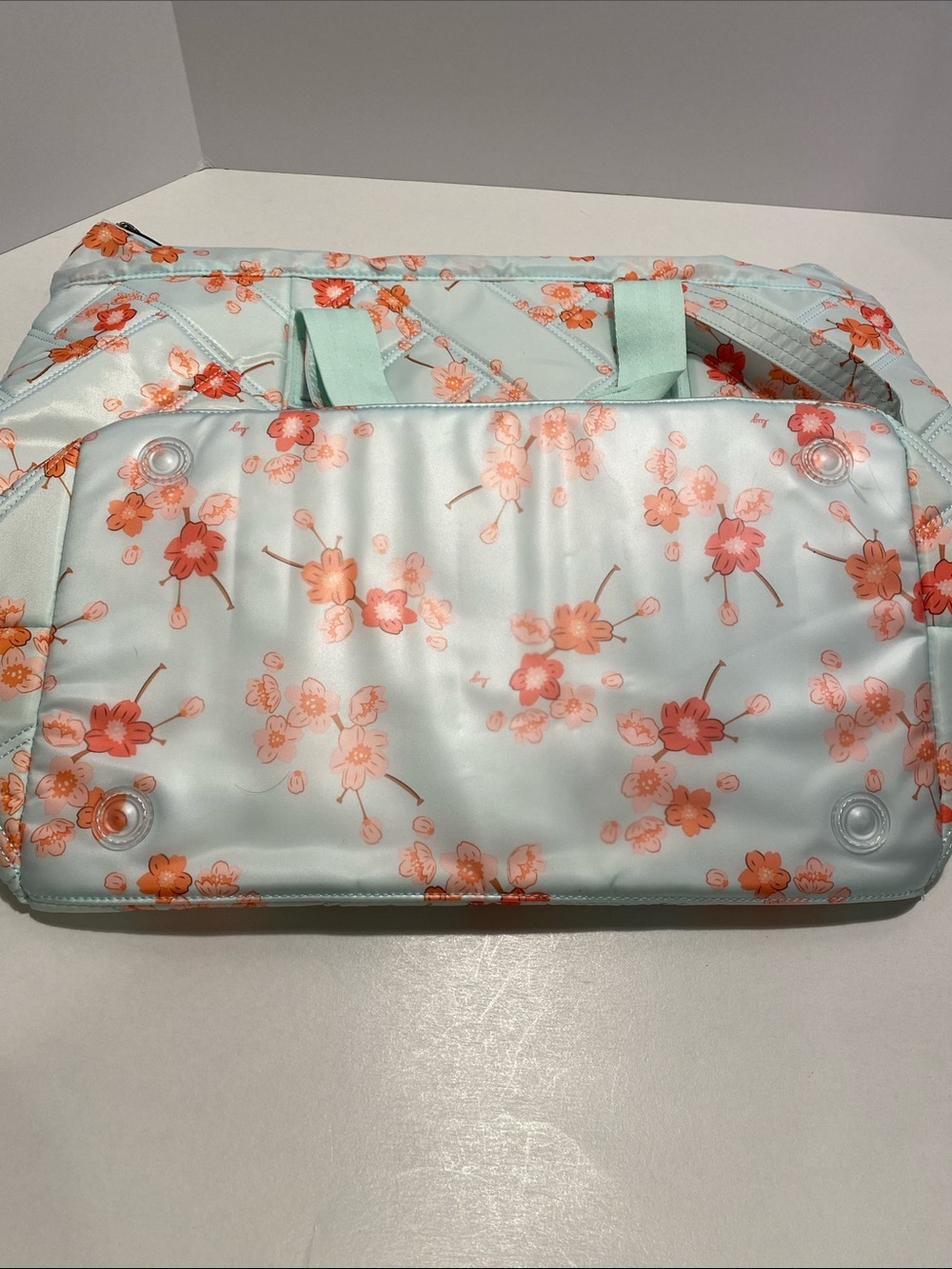 NEW! Lug SAKURA FERRY XL SE Expandable Carry-All Tote Bag Lucky Cat Pink Lining - Picture 15 of 15
